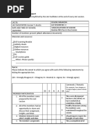 FORM 3: LAC Session Report: For Example, If You Disagree or Strongly Disagree, Please Indicate Why.)