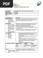 Six Sigma Yellow Belt Project Charter