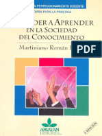 Aprender A Aprender en La Sociedad Del Conocimiento PDF