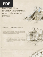 Evolución de La Logística e Importancia de La Logística