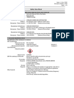 Safety Data Sheet: 1. Identification of The Substance/Preparation and Company