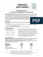 Product Data Sheet: Thumper Racing Synthetic Ester Blend 4T Engine Oil