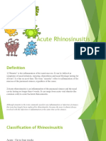 Acute Rhinosinusitis: Autors:Jana Kraķe MF3, 8.grupa Mentors: Gints Tomiņš