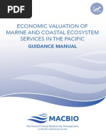 Guidance Manual On Economic Valuation of Marine and Coastal Ecosystem Services in The Pacific (2016)