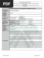 Estructura Curricular Tecnòlogo en Gestiòn Documental 2020