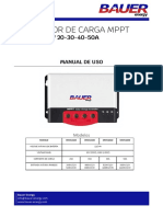 Manual Regulador MPPT Bauer 12 24 Sin Pantalla