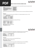 Sistema de Costos Por Proceso (Primera Parte) : Ejercicio