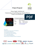 Proposal For Kubota HCZ-50 Wastewater Treatment Plant For Cargills Bandarawela PDF