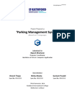 Parking Management System': Project Proposal