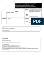 Understanding by Design (Ubd) Food Service Model Curriculum Unit