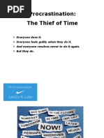 Procrastination: The Thief of Time