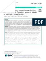 How Organisations Promoting Vaccination Respond To Misinformation On Social Media: A Qualitative Investigation