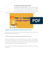 B. Substansi Hak Dan Kewajiban Dalam Pancasila