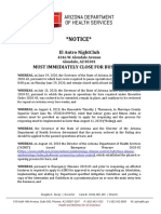 Aviso de Cierre Por Incumplimiento