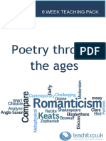 6 Week Teaching Pack Poetry Through The Ages