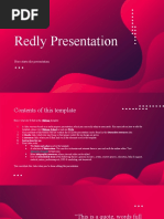 Redly Presentation: Here Starts The Presentation