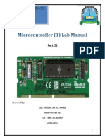 Microcontroller (1) Lab Manual: University of Science &technolegy Facualty of Engneering Biomedical