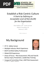 Feb 3 Dave Walline - Establishing A Risk Centric Culture PDF