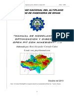 MANUAL MODELAMIENTO Y DISEÑO EN OPEN PIT v1.0 PDF