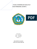 Proposal Usaha Modifikasi Makanan Daerah