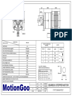 Motiongoo Geared Stepper Motor Drawing-17HT13S4040-PG27