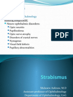 Strabismus For Med V