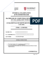 CSC1301 Fundamental of Software Engineering PDF