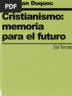 Duquoc, Christian - Cristianismo Memoria para El Futuro