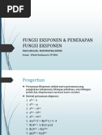 FUNGSI EKSPONEN & PENERAPAN FUNGSI EKSPONEN Rev