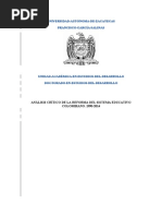 Análisis Crítico de La Reforma Del Sistema Educativo Colombiano 1990-2014