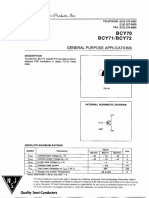 BCY70 BCY71/BCY72: General Purpose Applications