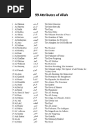 99 Attributes of Allah