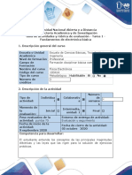 Guía de Actividades y Rúbrica de Evaluación - Tarea 1 - Fundamentos de Electrónica Básica