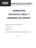 Módulo de Animacion Sociocultural y Dinámica de Grupo