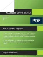 Academic Writing Style: Medhat Mohsen Luxor STEM School Egypt, Qena. 2016