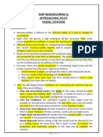 1.1 Ship Manoeuvring - Approach Pilot - Q&A