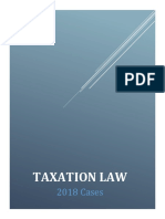 TaxationLaw CaseDigests 2018