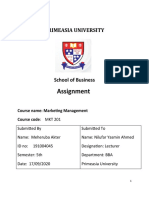 Assignment: Primeasia University