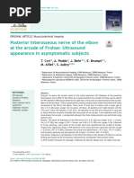 Posterior Interosseous Nerve of The Elbow at The Arcade of Frohse: Ultrasound Appearance in Asymptomatic Subjects