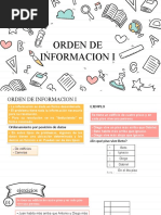 R.M. Orden de Informacion 5to