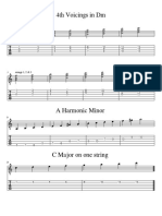 4th Voicings in DM: Strings 2, 3 & 4