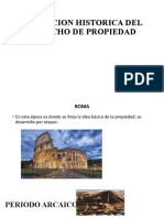 Evolucion Historica Del Derecho de Propiedad