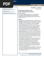 Industry - Comment Real Estate Investment Trusts: Q1-2011 REIT Quarterly (Summary)