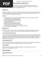 Oracle Database - Introduction To SQL Ed 2