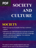 Society and Culture