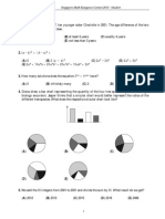 3 Point Problems: Singapore Math Kangaroo Contest 2015 - Student