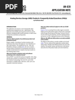 An-639 Application Note: Analog Devices Energy (Ade) Products: Frequently Asked Questions (Faqs)