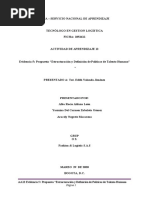 Aa12 Evidencia 5 Propuesta Estructuracion y Definicion de Politicas de Talento 31-03-2020