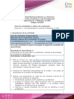 Guía de Actividades y Rúbrica de Evaluación - Unidad 1 - Escenario 1 - Conceptualización Inicial Del E-Mediador en AVA