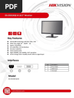 HikVision DS-D5019QE-B 18.5" Monitor